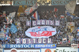 Hansa-Fans beim Spiel gegen Kickers Offenbach Hansa-Fans beim Spiel gegen Kickers Offenbach