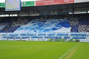 Hansa-Fans beim Spiel gegen Rot-Weiß Erfurt Hansa-Fans beim Spiel gegen Rot-Weiß Erfurt