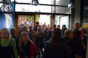 Andrang am Eingang der Frieda 23