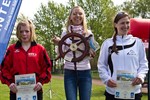  Die besten drei Damen auf der 10-Kilometer-Strecke