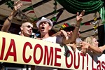 "Russia Come Out" lautete das Motto auf dem Rostocker CSD 2014.
