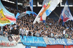 Hansa-Fans beim Spiel gegen Unterhaching