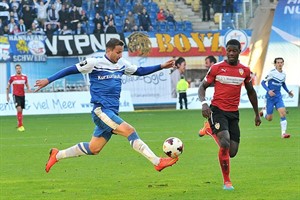 Marcel Ziemer (Hansa Rostock) erzielte gegen den VfB Stuttgart II drei Treffer Marcel Ziemer (Hansa Rostock) erzielte gegen den VfB Stuttgart II drei Treffer