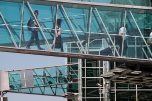 Passagierwechsel der Kreuzfahrtreederei Costa in Rostock-Laage