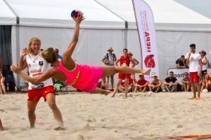 Damenfinale der Beachhandballtage 2015