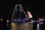 Ausklang des Hanse-Sail-Samstags 2015 in Warnemünde