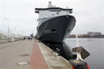 Niederländisches Marineschiff „Karel Doorman“ in Warnemünde zu Gast