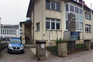 Polizeistation Warnemünde im Haus des Deutschen Wetterdienstes in der Seestraße