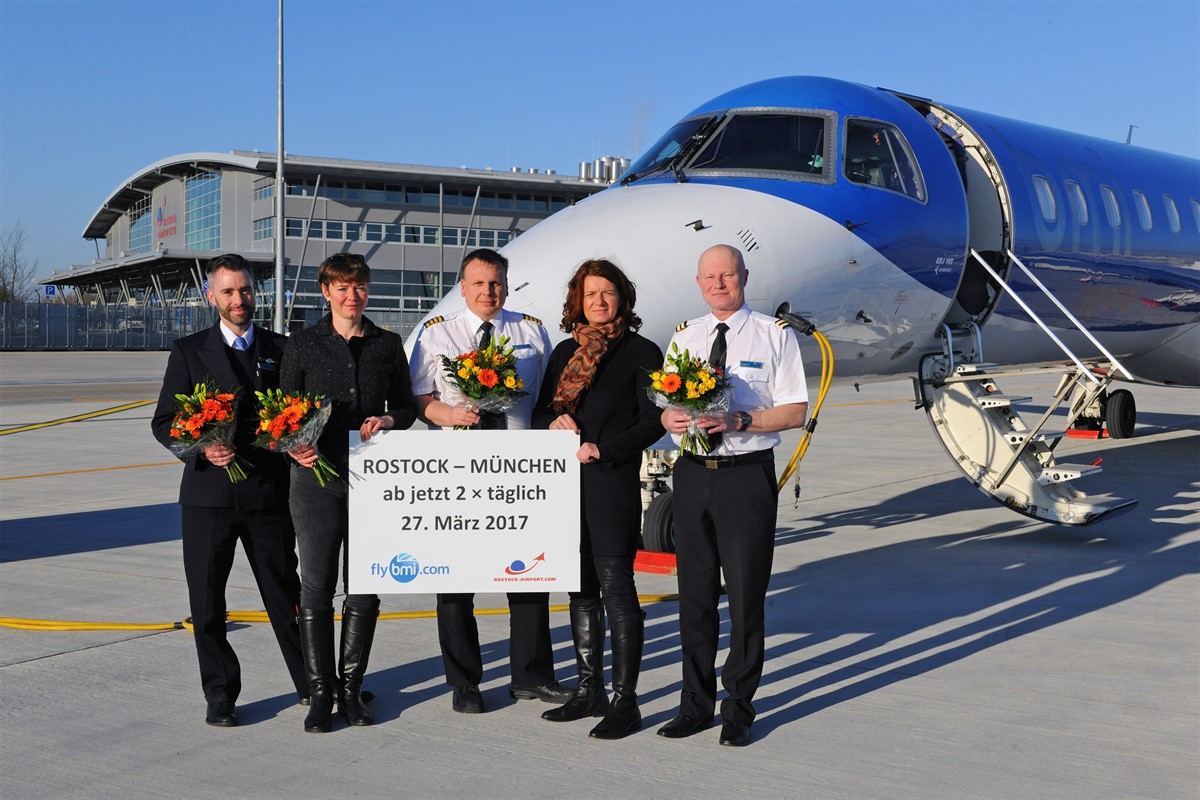 Zweimal täglich vom Flughafen RostockLaage nach München RostockHeute