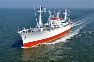 Anlässlich des Internationalen Hansetags vom 21. bis 24. Juni 2018 steuert das Museums-Frachtschiff CAP SAN DIEGO erstmals Rostock an (Foto: Cap San Diego Betriebsgesellschaft mbH) Anlässlich des Internationalen Hansetags vom 21. bis 24. Juni 2018 steuert das Museums-Frachtschiff CAP SAN DIEGO erstmals Rostock an (Foto: Cap San Diego Betriebsgesellschaft mbH)
