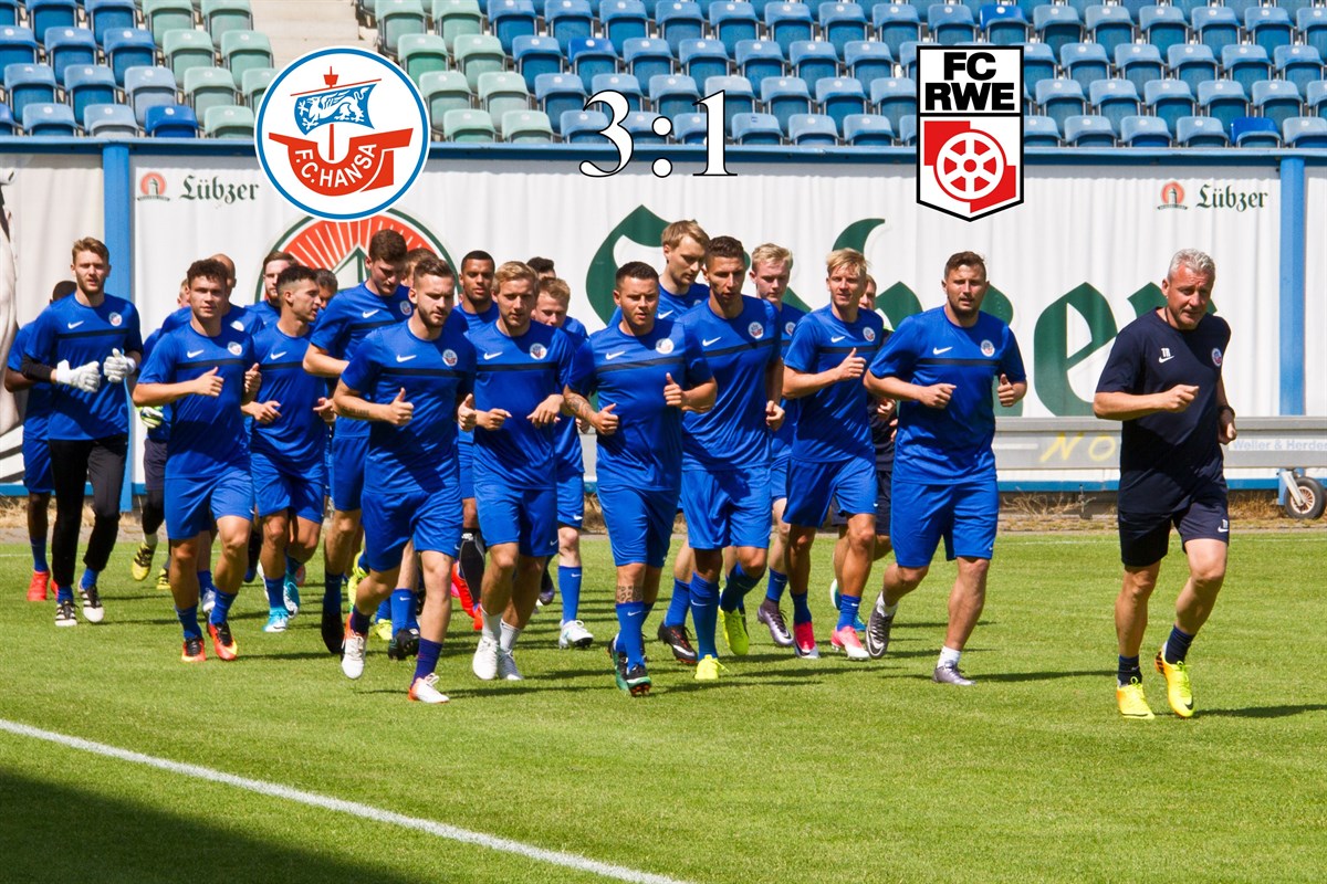 Hansa Rostock besiegt RotWeiß Erfurt mit 31 (10) RostockHeute