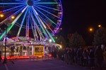 Am Rostocker Hanse-Rad bildete sich eine lange Schlange.