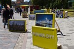 Die Fotoausstellung „Stadt der Zukunft“ bietet nicht nur einen Blick zurück in die Hansezeit, sondern auch nach vorn.