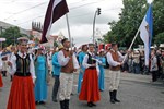 Riga beim Festumzug der Hansestadt Rostock