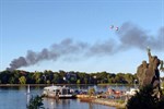 Großbrand in Lagerhalle von Gewerbeabfallsortieranlage