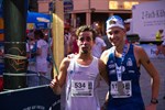 Fast zeitgleich liefen Mourad Bekakcha und Nicolai Riechers nach einem Halbmarathon ins Ziel.