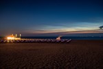 Leuchtende Nachtwolken in Warnemünde