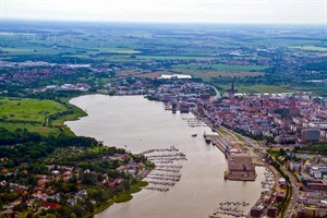 Am Rostocker Oval ist die Bundesgartenschau 2025 geplant (Foto: Archiv)