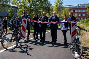 Erster Rostocker Radschnellweg am Südstadt-Campus eröffnet