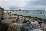 Sturmtief Hermine: Niedrigwasser in Warnemünde