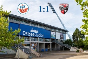 Hansa Rostock und Ingolstadt trennen sich 1:1 (Symbolfoto: Archiv)