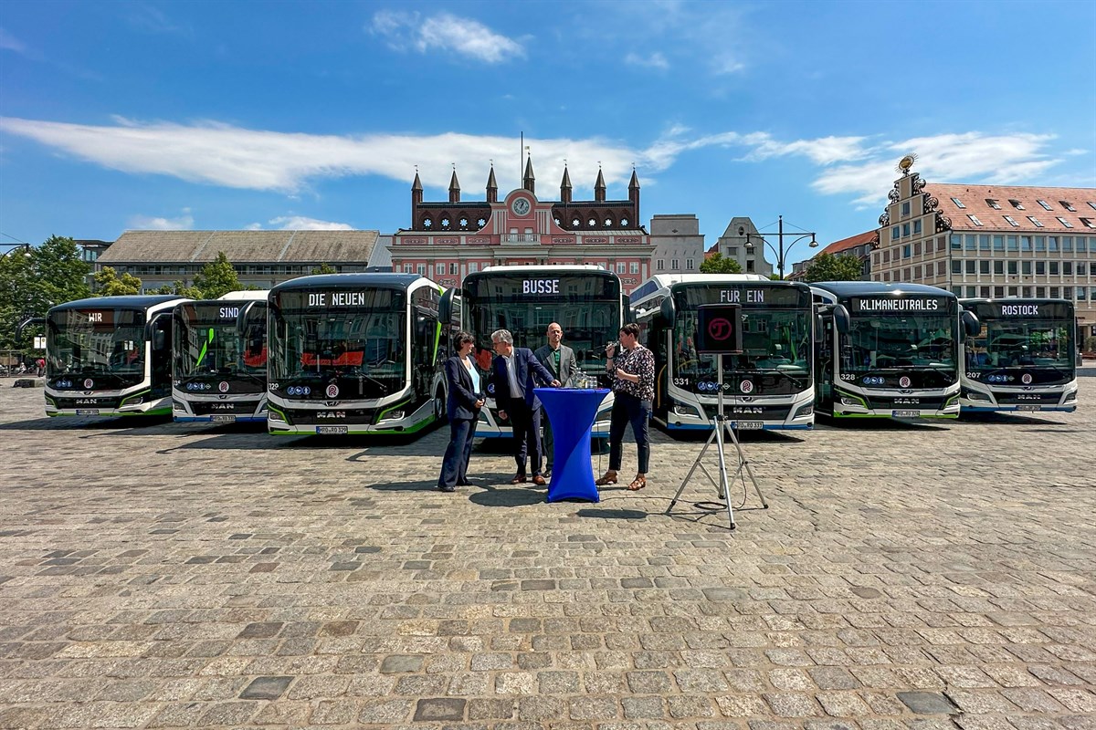 Neue Biomethan und Elektrobusse für die RSAG RostockHeute
