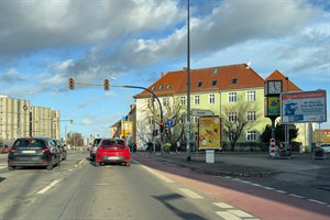 Baustart an der L22/Lübecker Straße, Höhe Werftdreieck