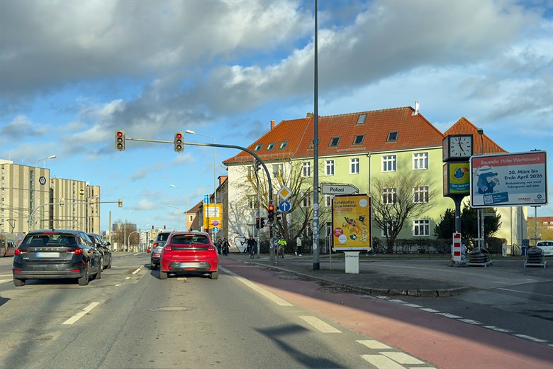 Baustart an der L22, Höhe Werftdreieck