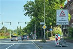 Baustelle auf der L22, Lübecker Straße/Werftdreieck